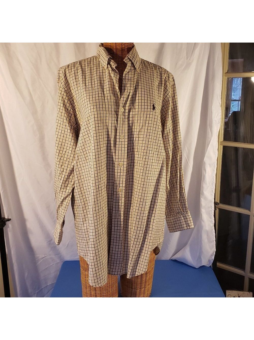 Men's Ralph Lauren Golf Classic Fit Button Down In Checks - L